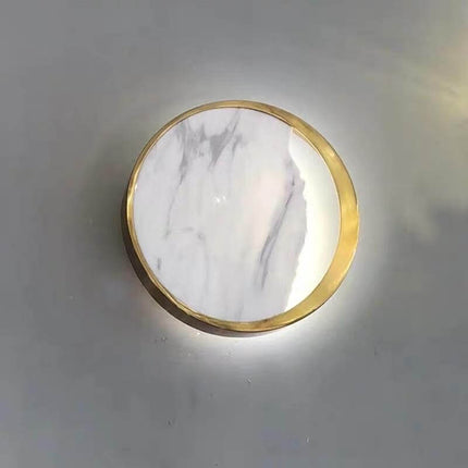 Waning Gibbous Moon Led Marble Wall Lamp