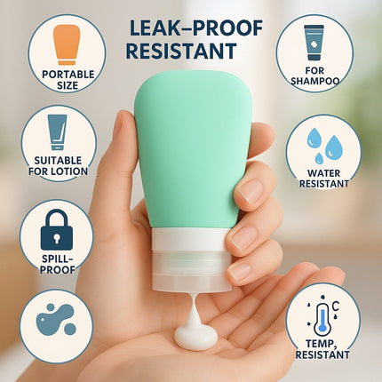 Leak-proof Silicone Refillable Travel Bottle