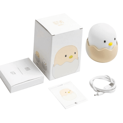 Rechargeable Silicone Chicken Egg Led Night Touch Lamp