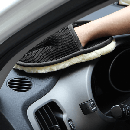 Soft Wool Car  Microfiber Cleaning Gloves