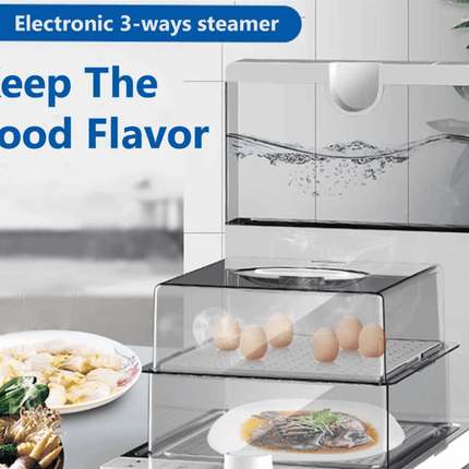 Large Capacity Multi-Layer Folding Electric Steamer Box
