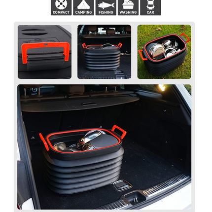 Portable Large Capacity Outdoor Car Folding Storage Bucket