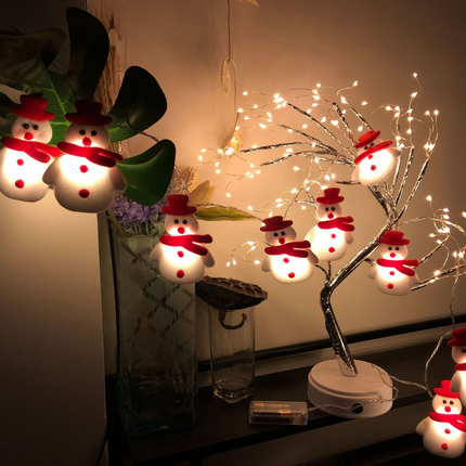Christmas Snowman Tree LED String Lights