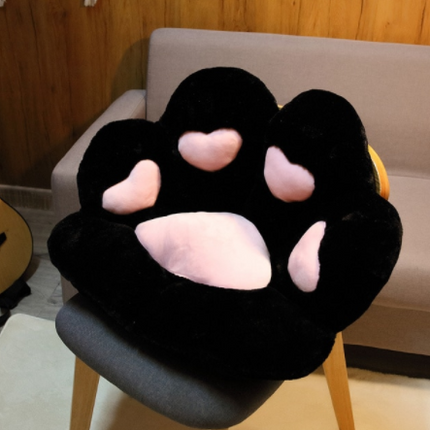 Colorful Cat Paw Plush Seat Cushion