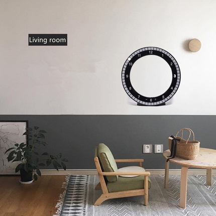 Modern Digital Photoreceptive LED Wall Clock