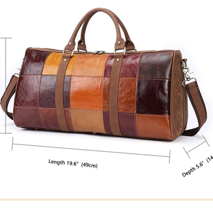 Genuine Leather Vintage High Capacity Travel Bag