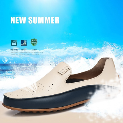 Men Driving Shoes Leather Loafers