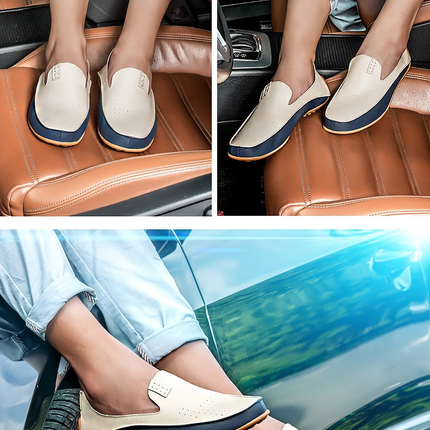 Men Driving Shoes Leather Loafers