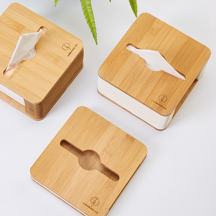 Nordic Bamboo Foldable Tissue Box