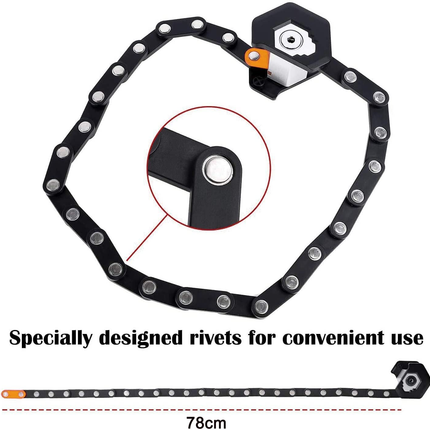 Anti-Theft Foldable Bike Chain Lock