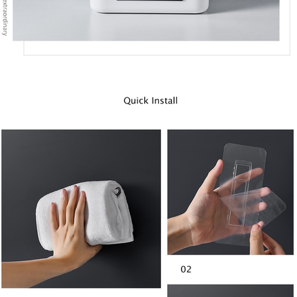 Wall-Mounted Wifi Cable Socket Storage Organizer Box
