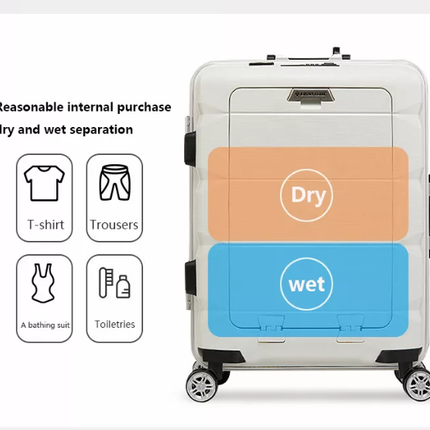 Multifunctional Elegant USB Charging Business Suitcase