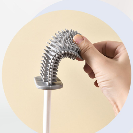Wall-Mounted Toilet Cleaner Drainer Brush Set