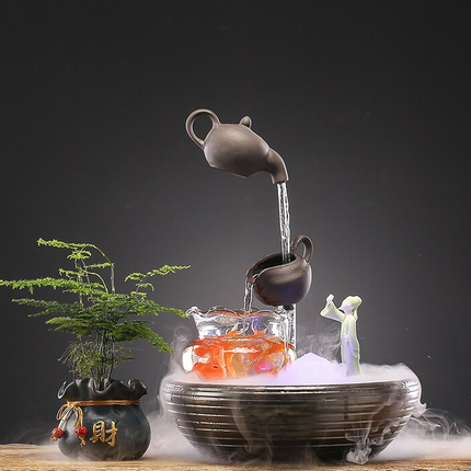 Luxury Waterfall Incense Burner Aromatherapy Mini Fountain