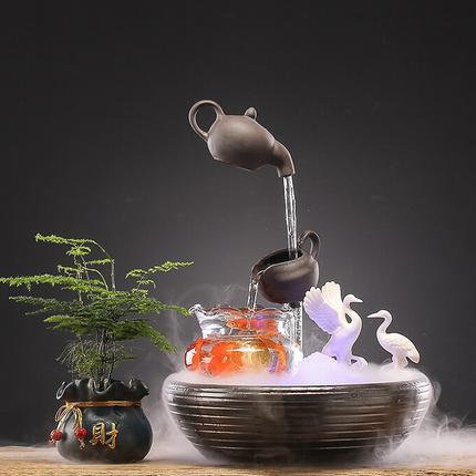 Luxury Waterfall Incense Burner Aromatherapy Mini Fountain