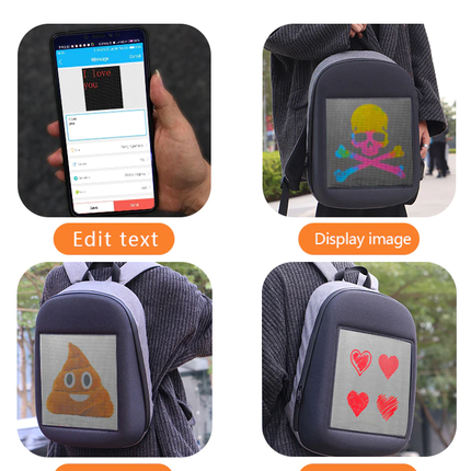 Led Screen Display Wireless Backpack