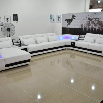 Futuristic Hyper-Lounge Grand Living Sofa Set