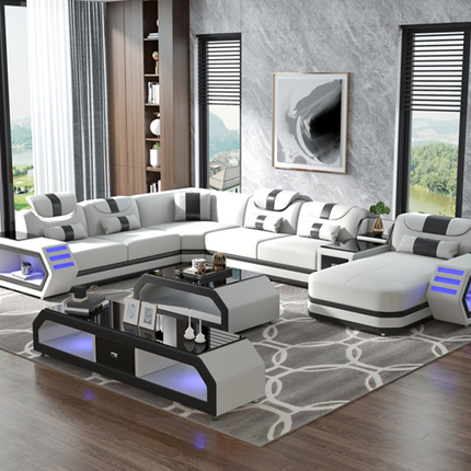 Futuristic Hyper-Lounge Grand Living Sofa Set