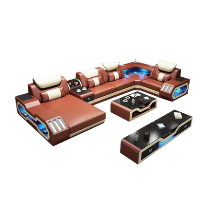 Futuristic Hyper-Lounge Grand Living Sofa Set