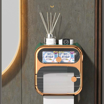 MultiBox Wall-Mounted Toilet Paper Towel Storage Box
