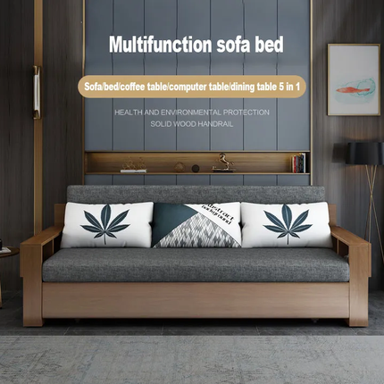 Desk Compact Multifunctional Wooden Minimalist Sofa Bed