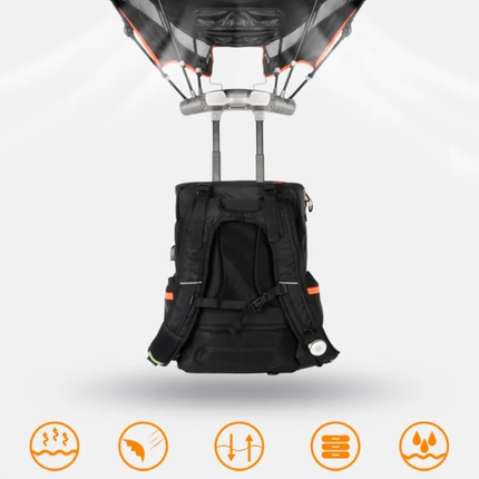 2in1 Built-in Sun Umbrella Backpack