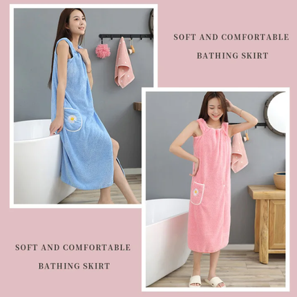 Quick Absorb Velvet Luxury Cute Wearable Bathrobe