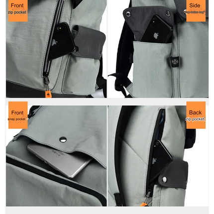 City Life-Inspired High-Capacity Computer Backpack