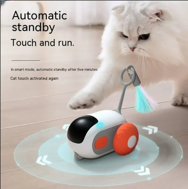 Playful Interactive Cat Chase Toy Car