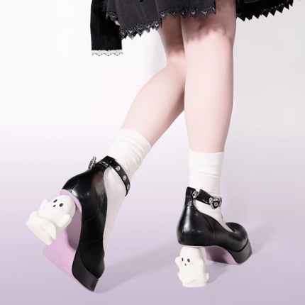 Cute Ghost Spooky Night Out High Heels