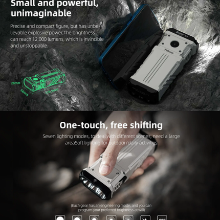 Ultra Powerful Rechargeable Portable Camping Outdoor Flashlight