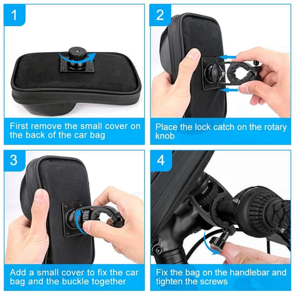 Motorcycle Handlebar  Waterproof Universal Phone Holder