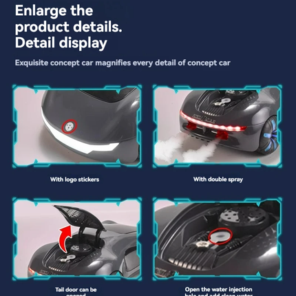 Rechargeable Gesture Control RC Spray Effect Stunt Car
