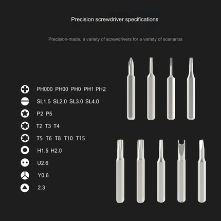Magnetic Precision Screwdriver Repair Set