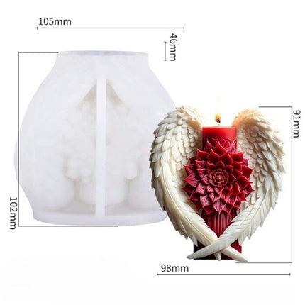 Angel Wing Flower Candle Holder