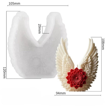 Angel Wing Flower Candle Holder