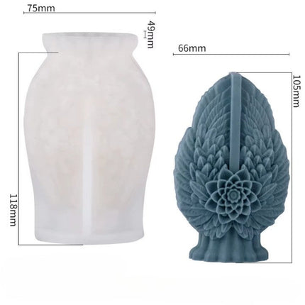 Angel Wing Flower Candle Holder