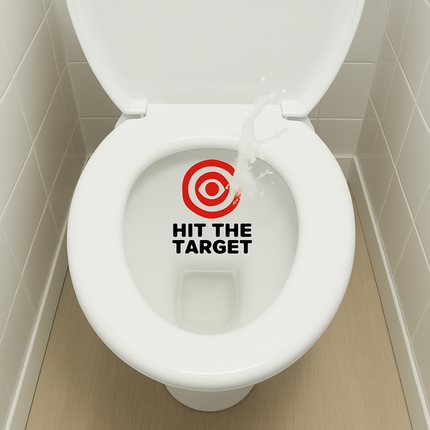 Bathroom Toilet Aim Practice Sticker