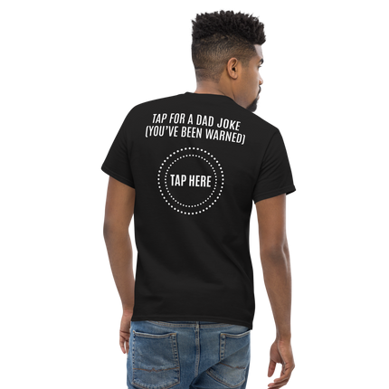 Tap For a Dad Joke Funny Cotton T-Shirt