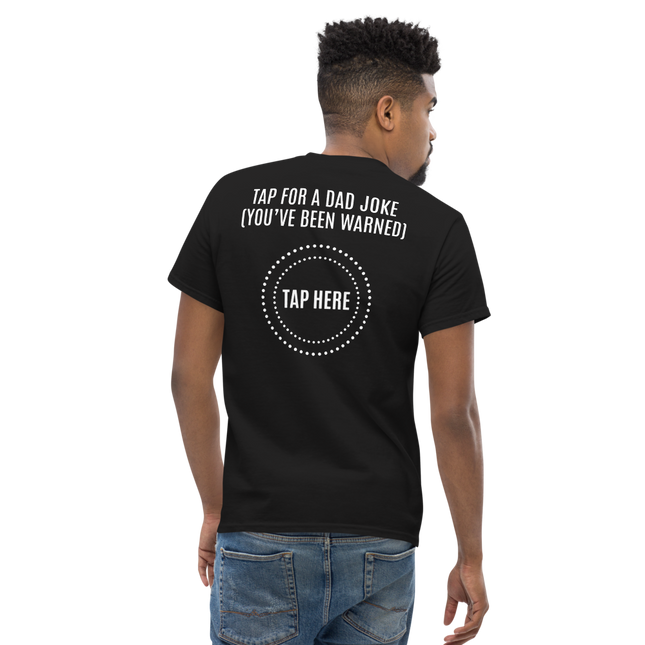 Tap For a Dad Joke Funny Cotton T-Shirt