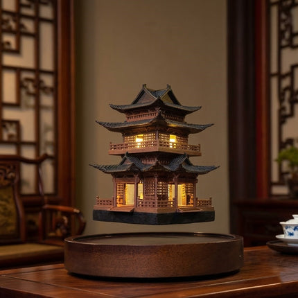 Levitating Pagoda Architectural Desk Decor