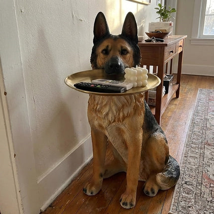 Artsy German Shepherd Decorative Side Table