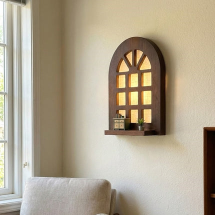 Japanese Style Arched Window Wall Lamp
