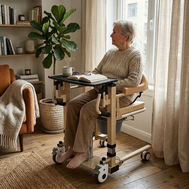 Senior Care Easy Patient Lift Transfer Wheelchair