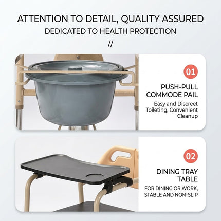 Senior Care Easy Patient Lift Transfer Wheelchair