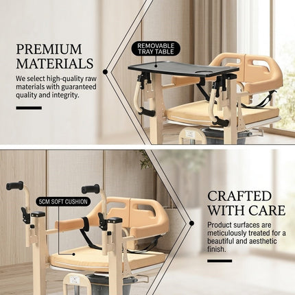 Senior Care Easy Patient Lift Transfer Wheelchair