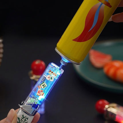 Rotating Dice Head LED Jet Flame Lighter