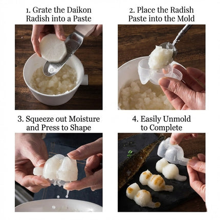Happy Cat Easy Rice Ball Maker Mold