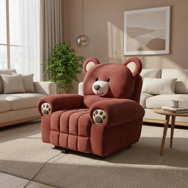 Happy Bear Plush Electric Comfort Recliner Chair