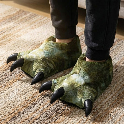 Furry Monster Claw Slippers